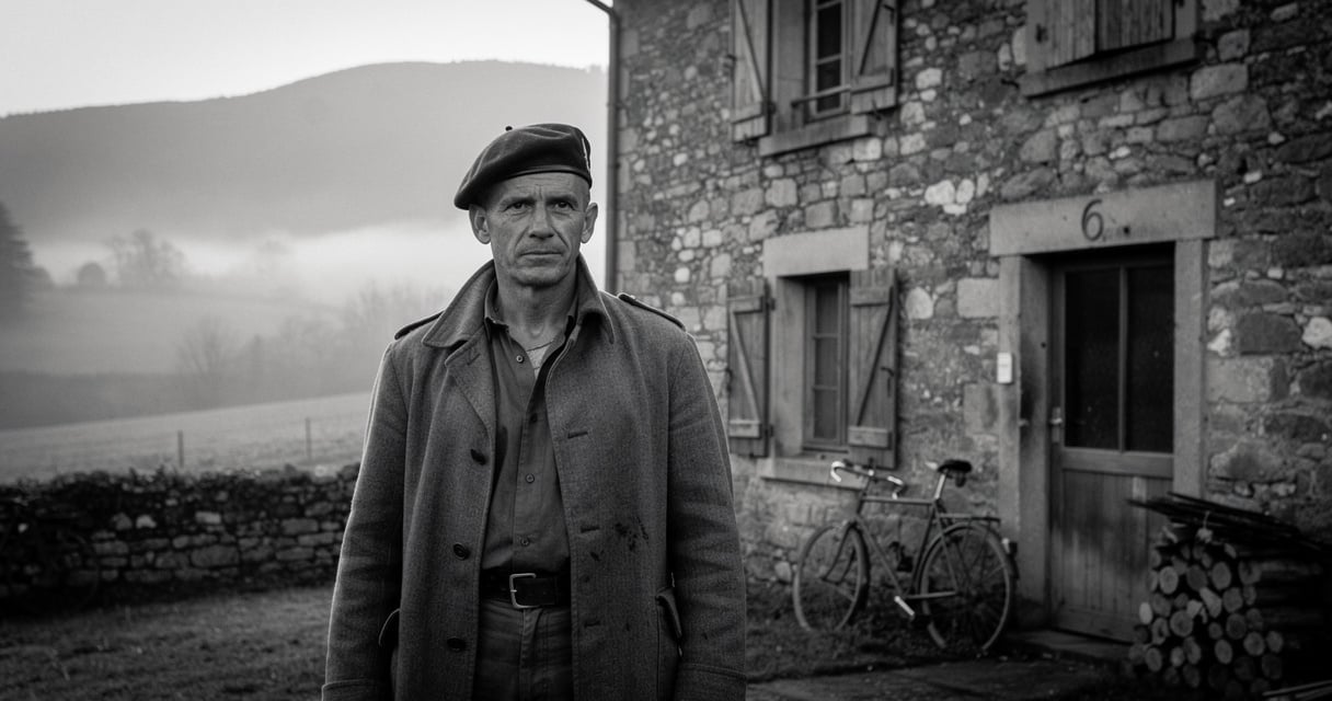 Paysage de montagne évoquant le maquis d'Auvergne où Gaston Monnerville agissait sous le pseudonyme Saint-Just
